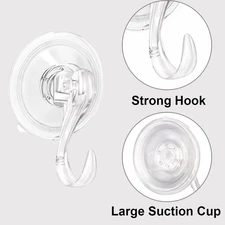2/4/8/12/20PCS Suction Cup Hook Christmas Wreath Suction Cup Wall Hooks Kitchen