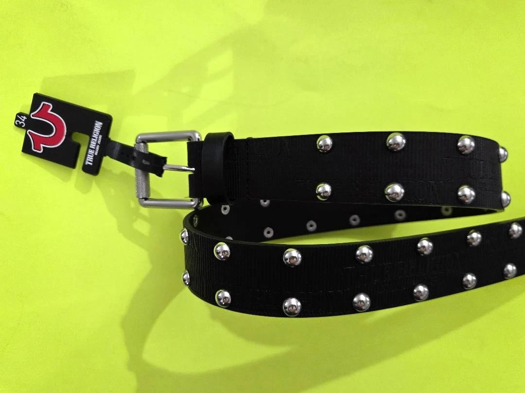 True Religion Leather Studded Belts for Men for sale | eBay