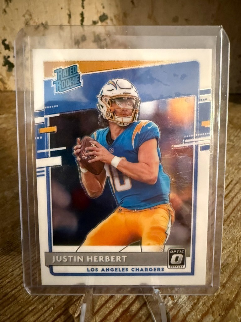 2020 Donruss Optic - Rated Rookie Justin Herbert #153 Los Angeles Chargers (RC)