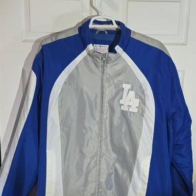 Los Angeles Dodgers Full Zip Jacket 3XL Blue Gray  *Zipper Half Broken Off. *