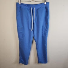 FIGS Yola Yoga Scrub Pants Periwinkle Blue Large