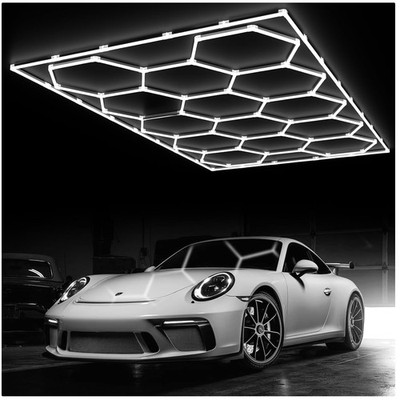 Quick-Plug Hexagon Lights for Garage - 5-
