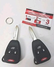 2 New 4 Button Remote Head Key Fob OHT692427AA for Chrysler Dodge Jeep