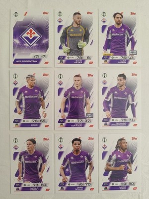 Match Attax UCC 25/26 ACF Fiorentina Team Set Base Karten Full Champions League