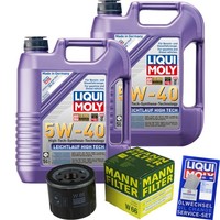 Inspektionspaket 10L Liqui Moly 5W-40 FüR Renault Twingo II 1.2 16V Clio III