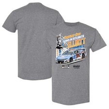 Chase Elliott #9 2025 Quaker State 400 Winner Tee – Charcoal Racing Shirt