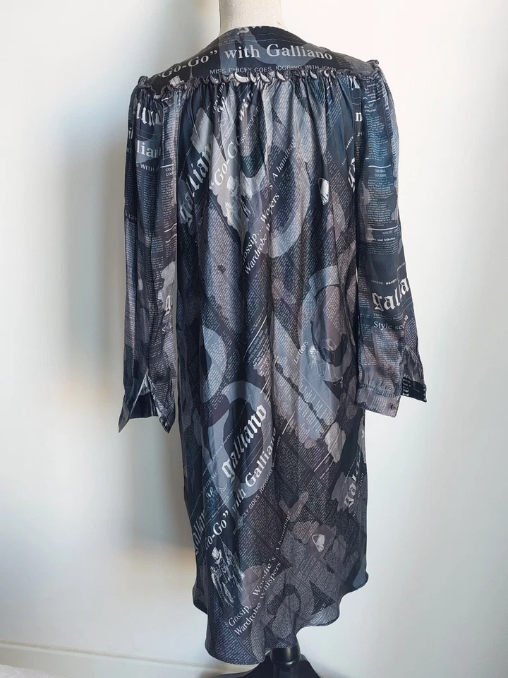 Robe imprimé "Journal" John Galliano - Photo 3/4