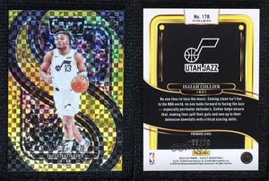 2024-25 Panini Select Premier Level Gold Prizm /10 Isaiah Collier #178 Rookie RC