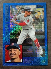 2019 Topps Silver Pack Mookie Betts #T84-5 1984 Blue Mojo Chrome Refractor /150
