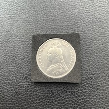 Great Britain Queen Victoria 1889 Silver Double Florin Coin