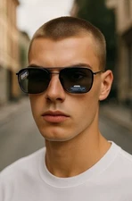 Caribbean Sun 55[]20 140 Silver Aviator Sunglasses O45