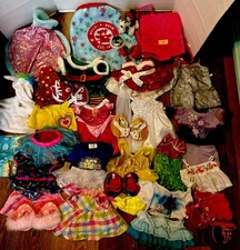 Build A Bear BABW Clothes Lot For Girls CHRISTMAS BRIDE CAPE SHOES CARRIER FROZE