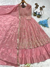 GOWN SALWAR KAMEEZ PAKISTANI INDIAN WEDDING PARTY WEAR DRESS BOLLYWOOD SUIT NEW