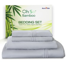Bamboo Bedding Fitted Bedsheet Duvet Cover & Pillow Case  100% Organic Bamboo