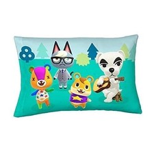 Animal Crossing Game Gone Camping Double Side Pillowcase Kids Bedding Super Soft