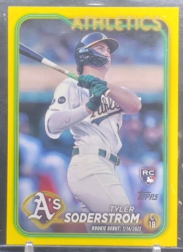 Tyler Soderstrom 2024 Topps Update Series - Rookie Debut #US116 Yellow (RC)