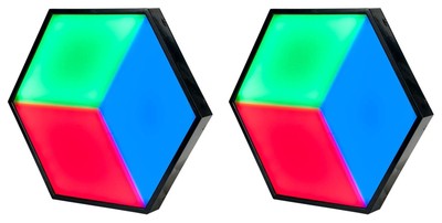 (2) American DJ ADJ 3D VISION PLUS DMX RGB LED Panels for Bar/Lounge/Club/Stage