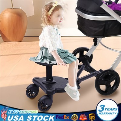 Glider Board Baby Stroller Kid Board Buggy Wheeled Board with Detachable Seat