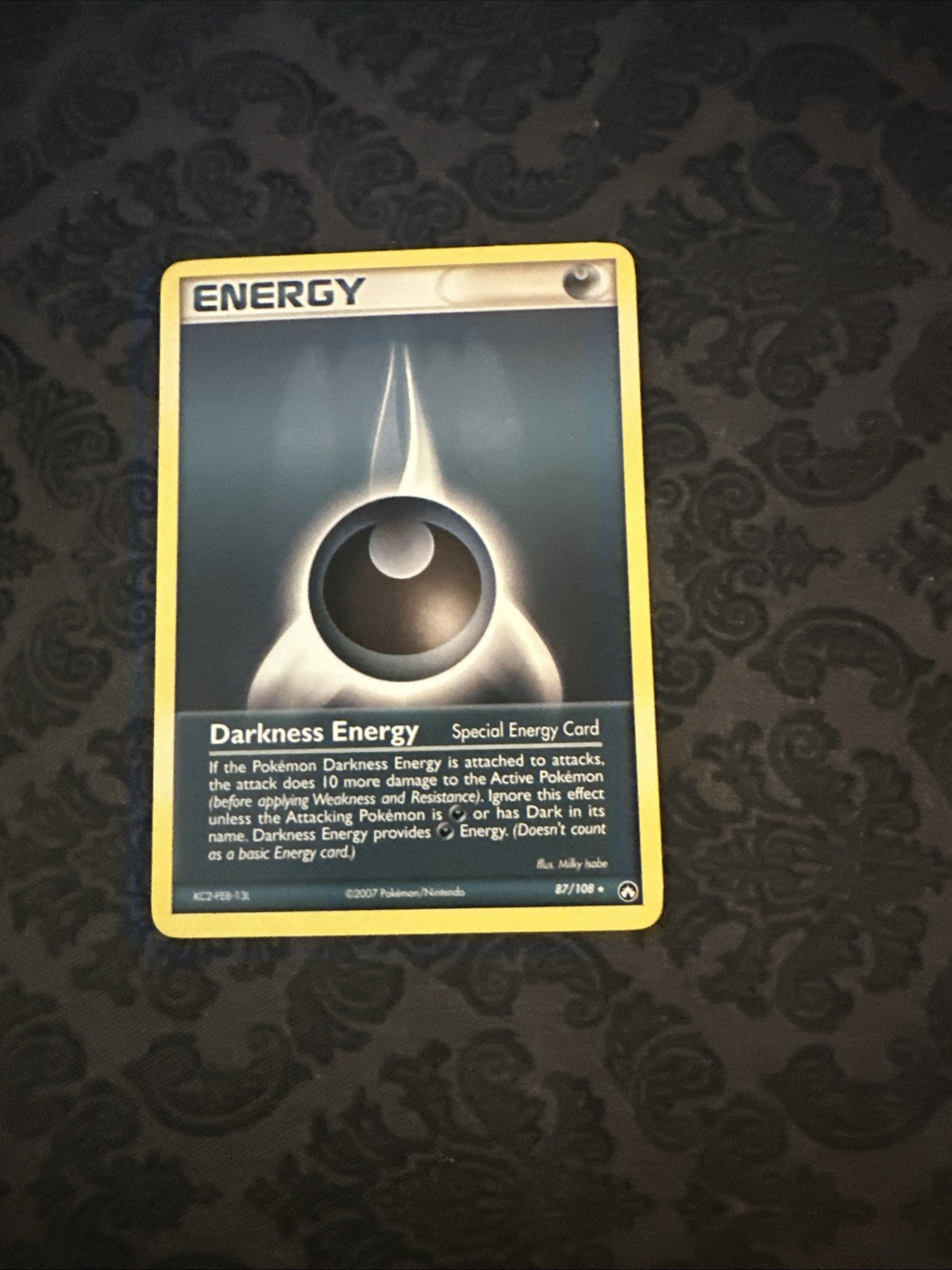 Pokémon Darkness Energy 87/108 EX Power Keepers