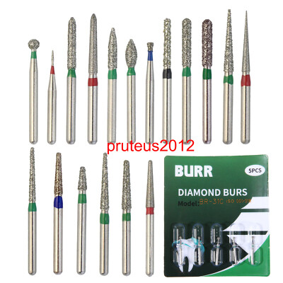 Sale Diamond Burs FG High Speed Bur Round End Taper Football Cylinder ...