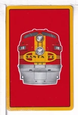 Single Railroad Playing Card "Atchison, Topeka, Santa Fe, ATSF-10",  Bolhagen #