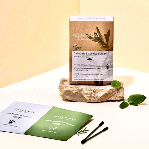 Mary & May Daily Safe Blackhead Clear Nose Pack. Koreanisch Anti-Akne Pflege