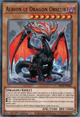 Yu Gi Oh! Albion der dunkle Drache SDAZ-FR005 Commune auf Französisch