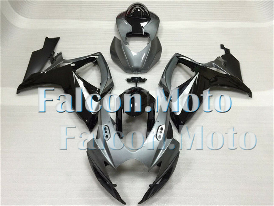 Grey Black Fairing Plastic Fit for SUZUKI 2006 2007 GSXR 600 750 K6 Injection GN item image
