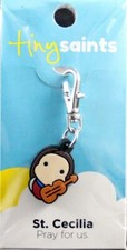 Tiny Saints St. Cecilia CHARM - Bracelets, Backpacks, Purses, Gifts Brand NEW
