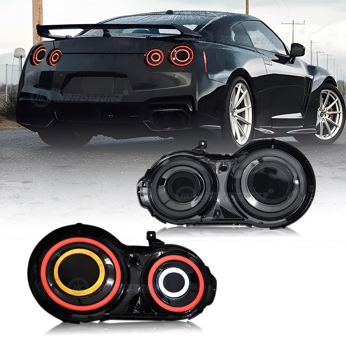 LED Tail Lights Fit For 2007-2017 Nissan GTR GT-R R35 Rear Lamps