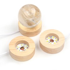 Holz LED Lichtsockel Ständer Halter Lampenst...