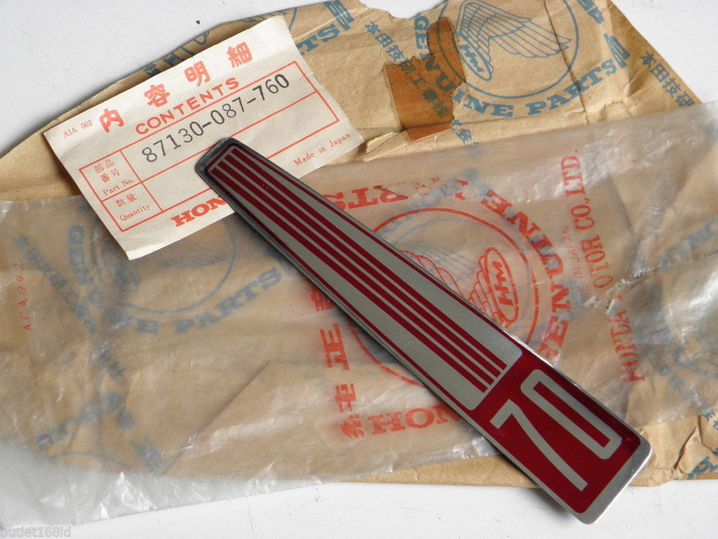 Honda C70 Top Cover Emblem 87130-087-760 NOS for sale online  eBay