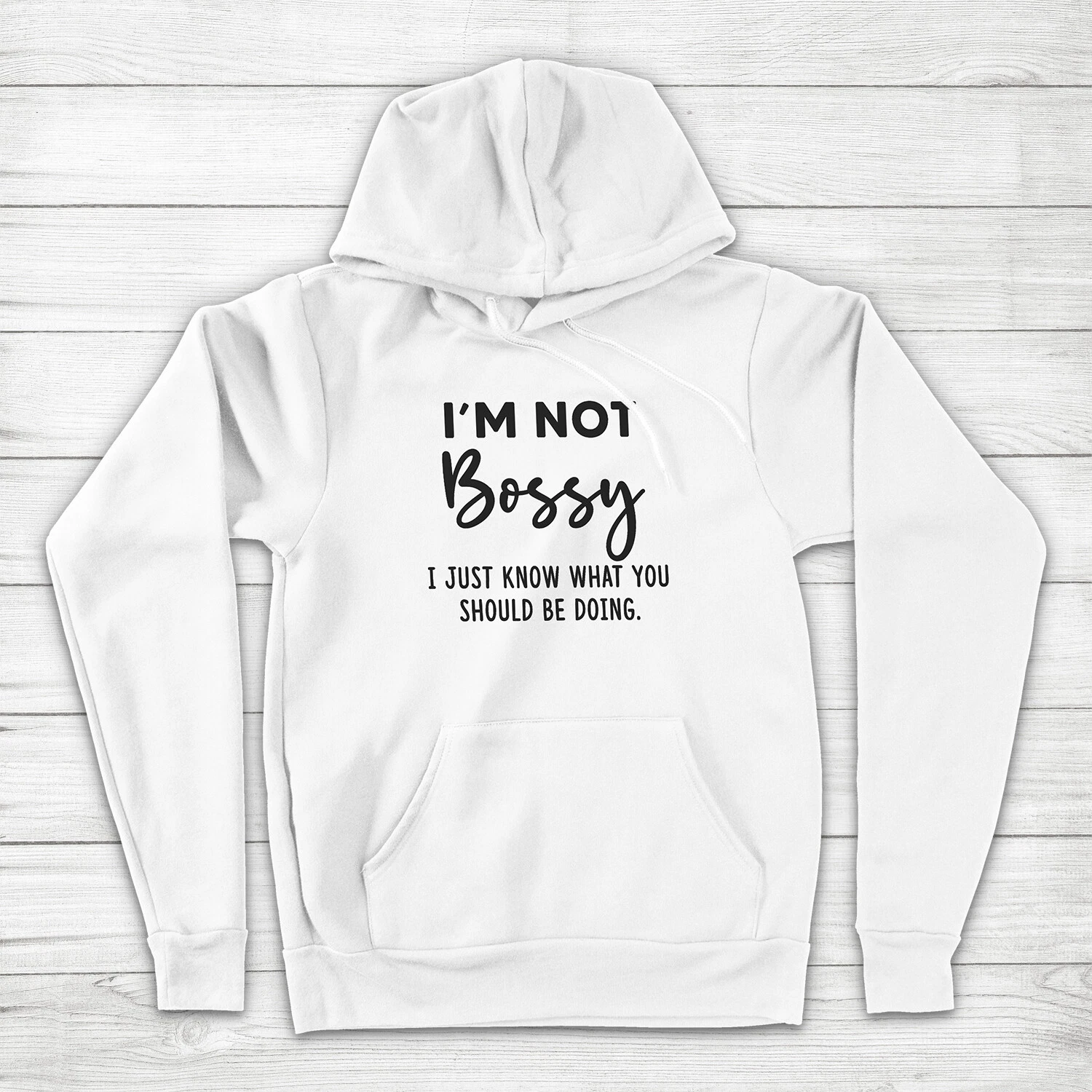 COACH Maglione con cappuccio sarcasmo I'm Not Bossy I Just Know What You Should Be Doing