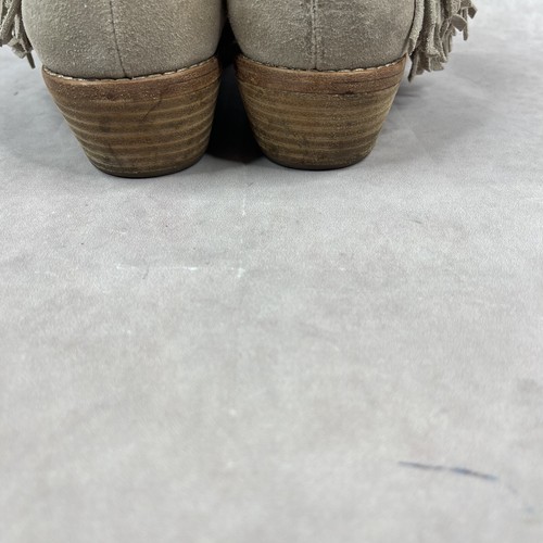 Zadig And Voltaire Tan Beige Pearce Fringe Suede Boots Women's Size 7 - Picture 10 of 12