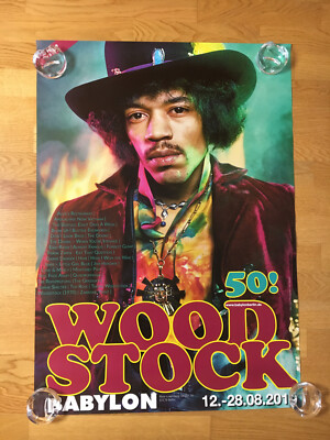 WOODSTOCK Filmplakat Wiederaufführung 2019 JIMI HENDRIX Größe: 84x59cm so cool!