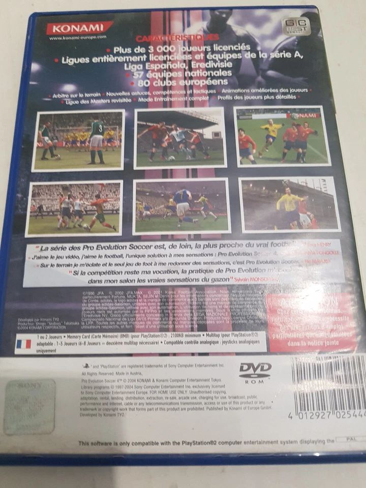 Sony PlayStation 2 pro evolution soccer 4 complet - Photo 2/4
