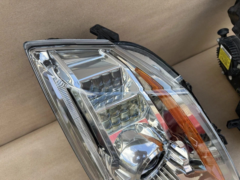 08-13 Cadillac CTS Xenon HID Headlight Assembly, OEM Adaptive AFS, Pair L & R - Image 4 of 4