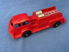 Vtg Hubley Fire Engine Truck 6" Red Diecast Metal Toy 402 Lancaster Orig Paint