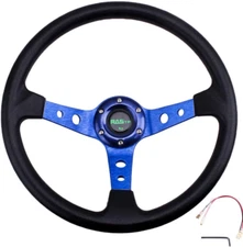 Universal Racing Steering Wheel,Drifting Deep Dish Steering Wheel 13.8”/350Mm 6