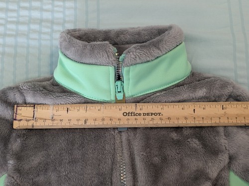 Girls C9 by Champion Size XS 4-5 Youth Jacket Fleece Gray Aqua Lightweight - Picture 18 of 20