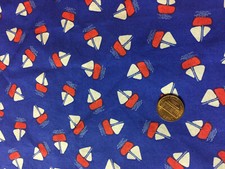 Sailboat Boat Sails retired RARE Fabric 100 Cotton Free Shipping GT3