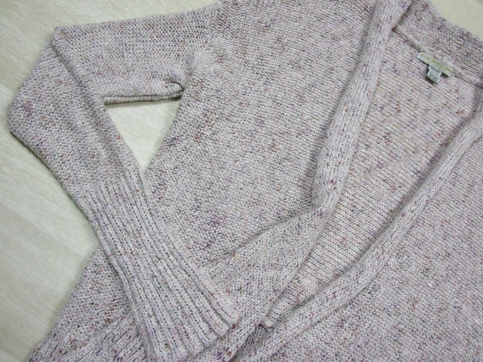 Suéter cardigã Love By Design assimétrico aberto frontal malha manga longa (XS) - Imagem 4 de 4