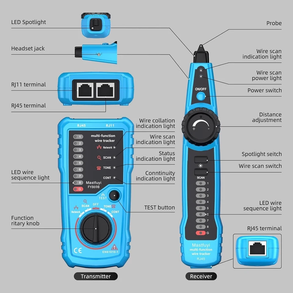 Battery-Powered Cable Finder with Digital Signal – Quick & Easy Testing - Image 4 of 4