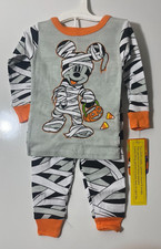 Disney Store Mickey Mouse Halloween PJs Toddler 18m Mummy Costume Pajama Set
