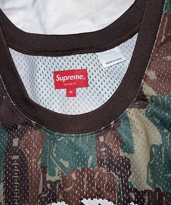 Supreme x Hardies Basketball Jersey SIZE M CAMO NEVER WORN Supreme x Hardies Basketball Jersey SIZE M CAMO NEVER WORN