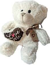Vintage TEDDY BEAR "LOVE ME" Plush Heart Dan Dee Stuffed Animal 12"
