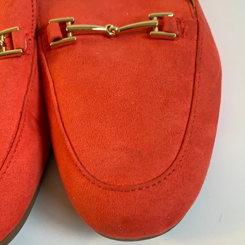 Core Life Womens Reed Buckle Round Toe Red Slip On Loafer Shoes Size US 7 - Picture 8 of 11