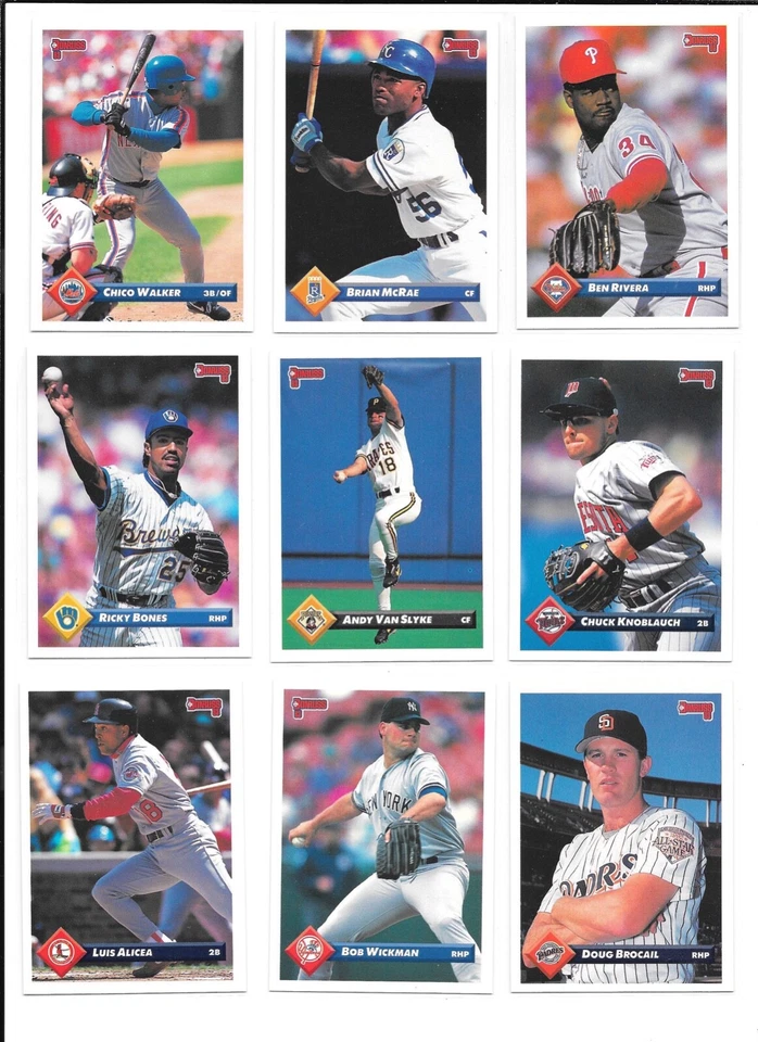 1993 Donruss Baseball Trading Cards / Choose #s 401 - 600 FREE SHIPPING / mb46 - Image 2 of 4