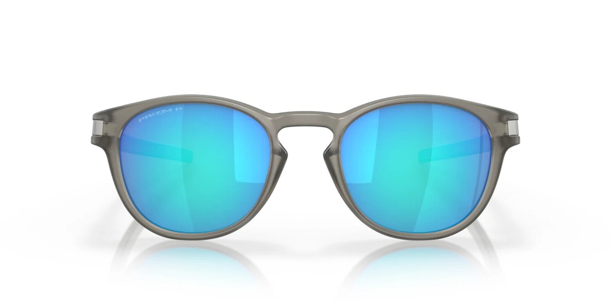 NEW OAKLEY LATCH OO9265-3253 Matte Grey W/ Prizm Sapphire