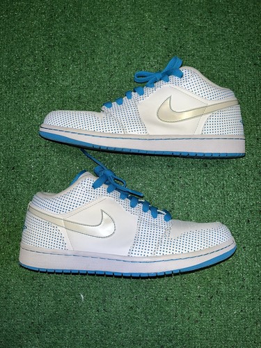 NEW Nike Air Jordan 1 Phat Low White Laser Blue Polka Dot 338145-141 SIZE 12 | eBay